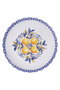 Hermia 2100002909001 Juego de Servir Pasteles Porcelana Azul Apto Microondas y Lavavajillas 4 Piezas
